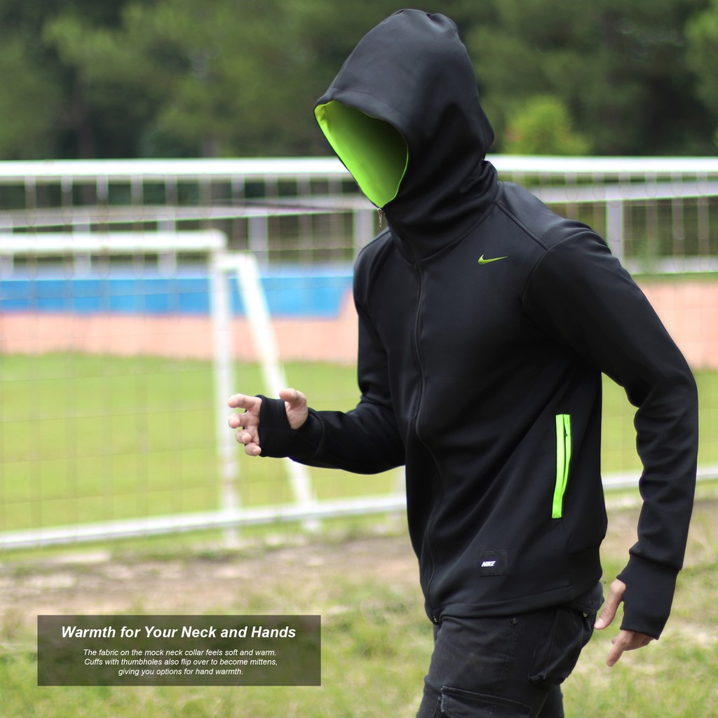 nike jacket with thumb holes