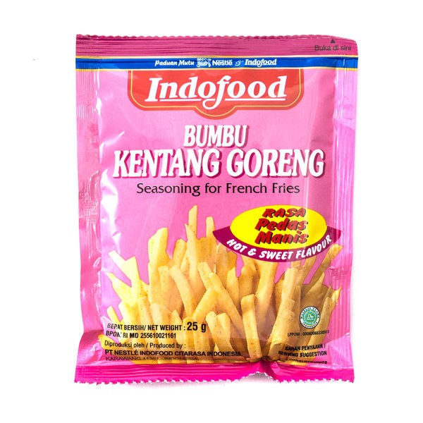 

Bumbu Kentang Goreng Indofood 25gr Rasa Pedas Manis KARAWANG