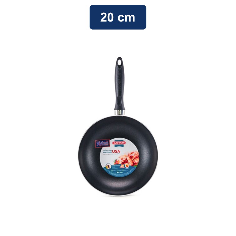 Sunhouse Wajan Penggorengan Serbaguna Anti Lengket / Wok Pan 20 cm (SHS20)
