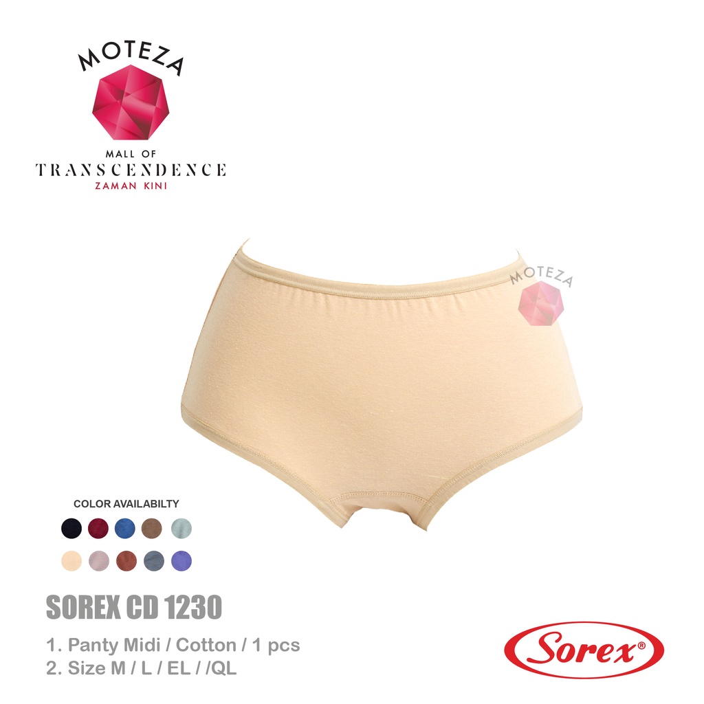 Sorex Celana Dalam Wanita - CD 1230 - Midi Panty - Comfort Fit - M - XXL