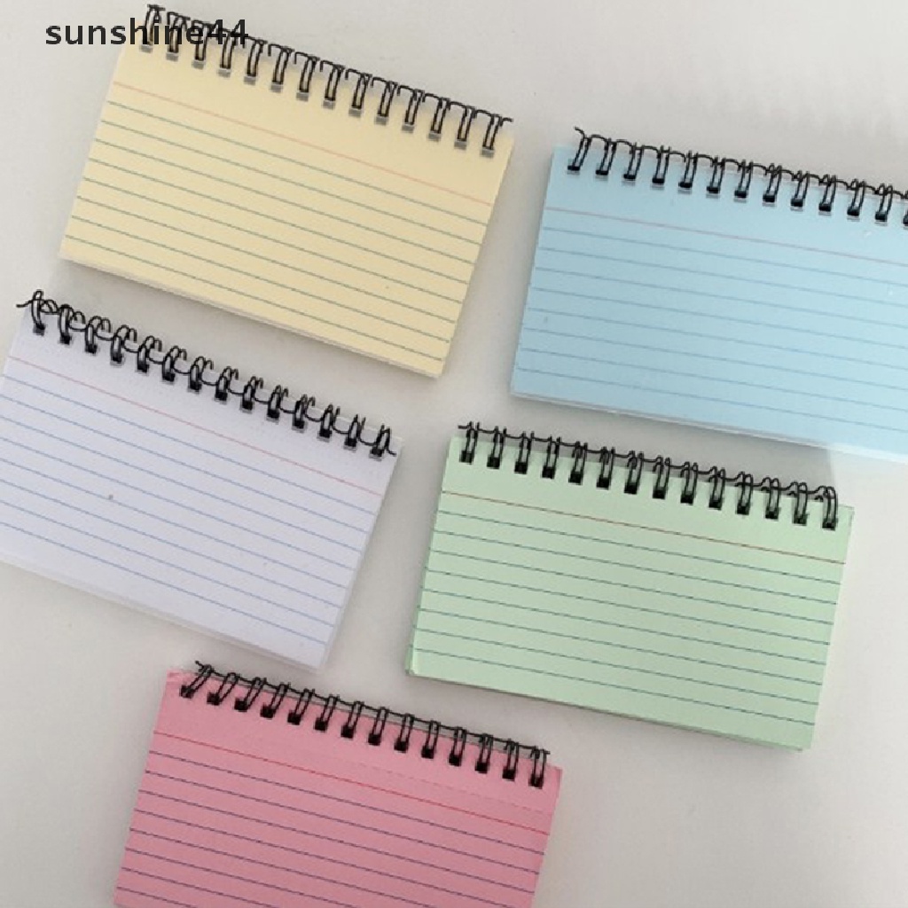 Sunshine Buku Catatan Kecil Spiral Dengan Cover Transparan Untuk Sekolah
