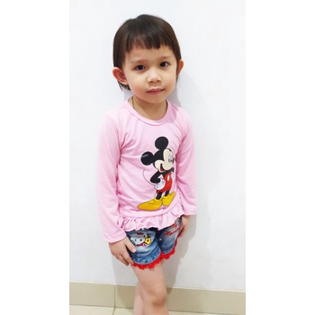 VISION ONLINE-BAJU KAOS TSUM MINNIE ANAK PEREMPUAN KOREA LUCU 1 2 3 TAHUN MURAH LENGAN PENDEK LUCU