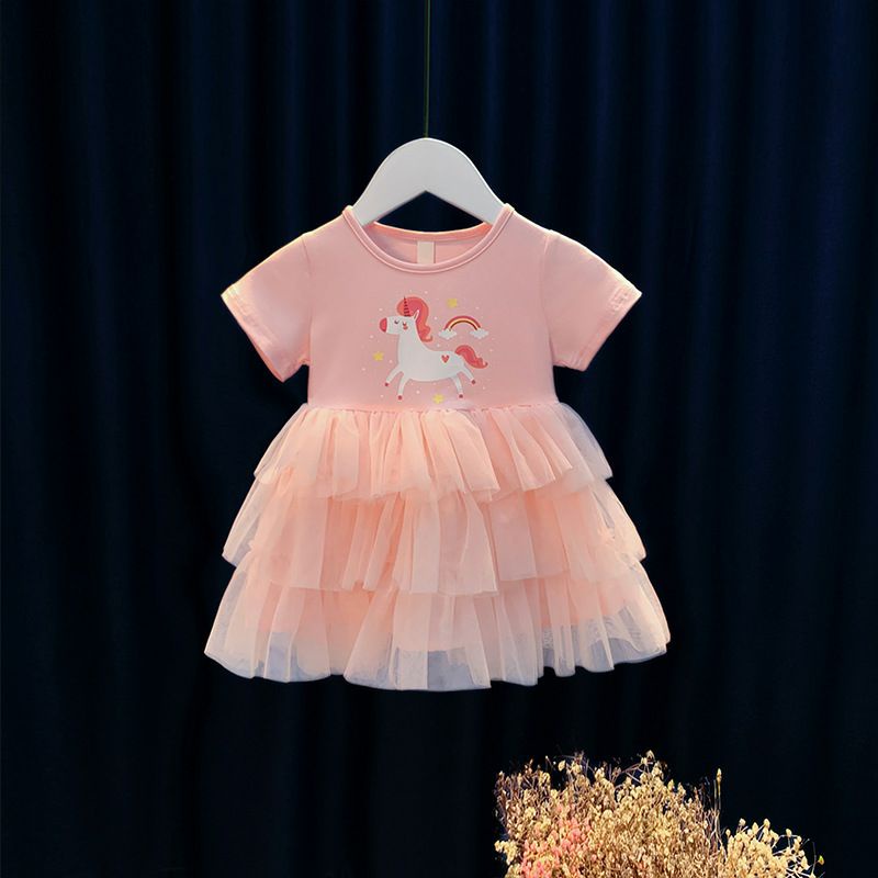 dress tutu tumpuk unicorn/rok tutu unicorn/dress anak import/baju anak unicorn