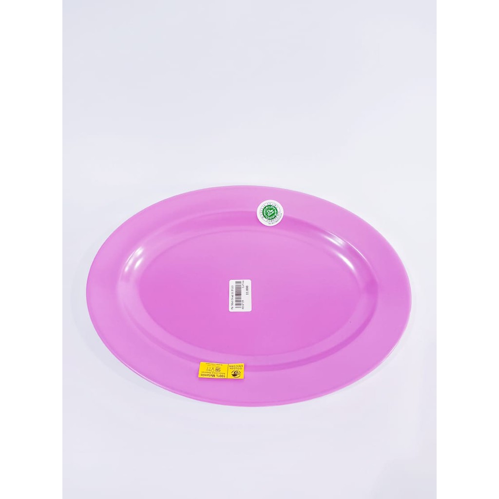 Piring Melamin Oval Golden Unicorn 11' Tipe P11-3