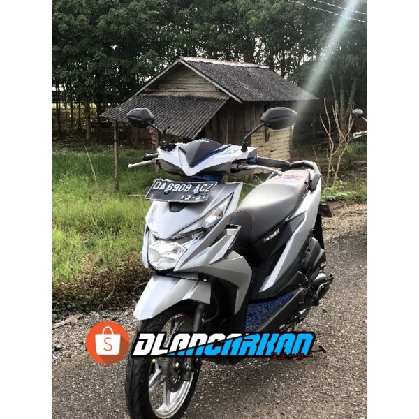 SKOTLET SILVER DOFF 1METER Stiker doff untuk body motor mobil aquarium furniture dll lebar 45cm
