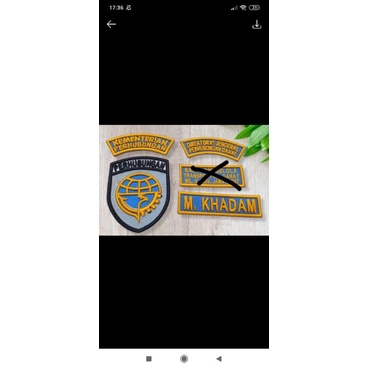 logo dishub bordir timbul