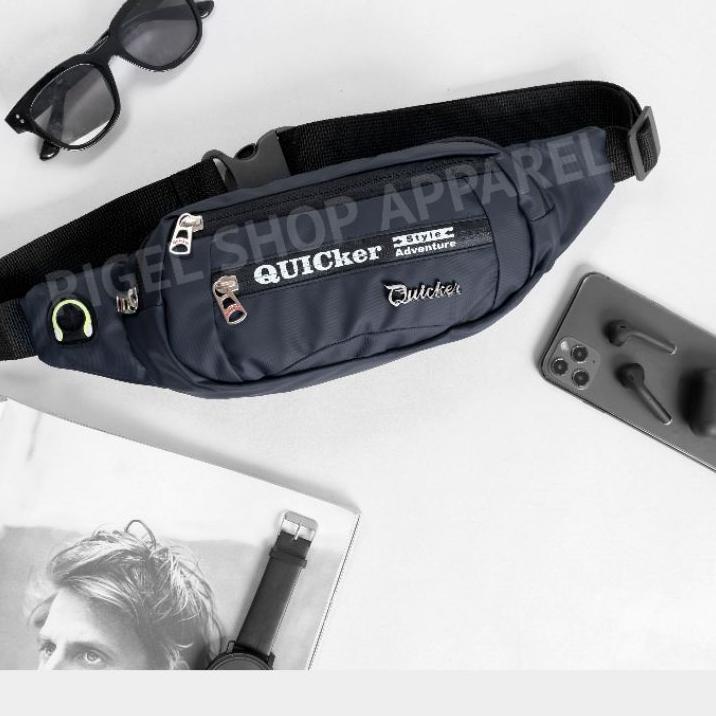 ち Tas Waistbag Quicker Original Anti Air ( WATER PROOF ) - Tas Selempang Dan Tas Pinggang Quicker Pr