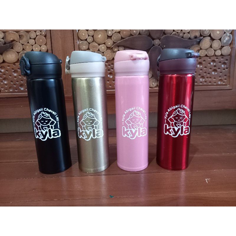 [ TUMBLER CUSTOM GROSIR SABLON ] Termos Niagara 500 ml Tumbler Botol Vacuum Stainless dengan cetak 1 warna