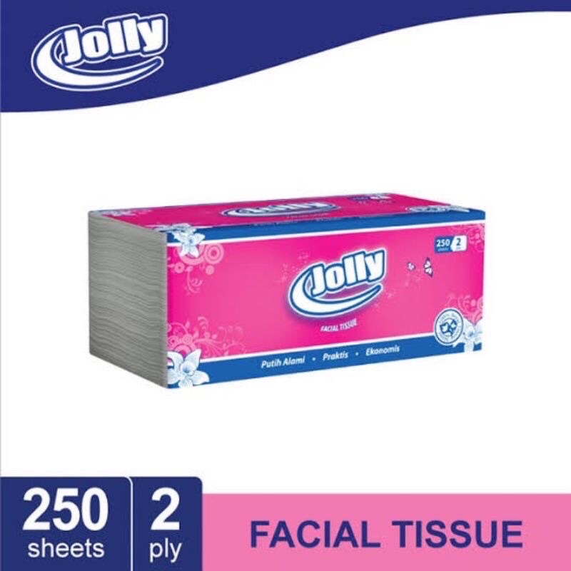 tissue jolly populer 100 sheet / jollu 250 sheet