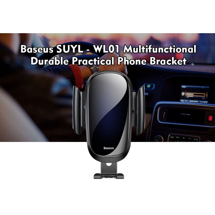 Baseus Future Gravity Air Vent Car Mount Phone Holder Dudukan HP AC Mobil Bracket Android iPhone