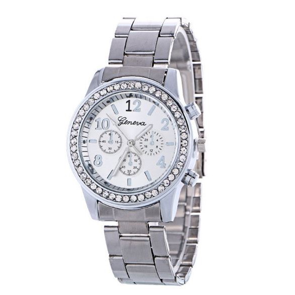 ✅COD [BBS] Jam Tangan Geneva Wanita Strap Emas Silver Logam