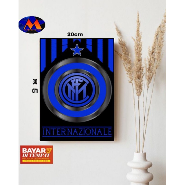 HIASAN DINDING TEMA INTER MILAN/POSTER KAYU INTER MILAN/POSTER INTER MILAN/HIASAN DINDING RUMAH
