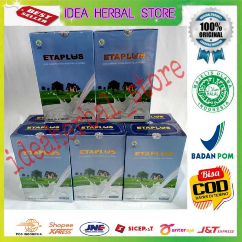 

Etaplus Susu Kambing Etawa Bubuk Plus Herbal Obat Minuman Untuk Menjaga Kesehatan Daya Tahan Imunitas Tubuh Tanpa Efek Samping Ampuh Manjur mujarab terlaris murah promo cod Bayar Ditempat Produk Idea Asli Original Star Best Seller