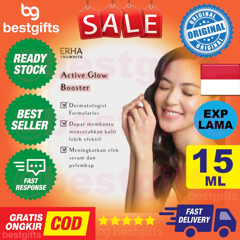 ERHA TRUWHITE ACTIVE GLOW BOOSTER SERIES 3% TXA HEXYL RESORCINOL BOOSTER PENCERAH KULIT WAJAH 15 ML