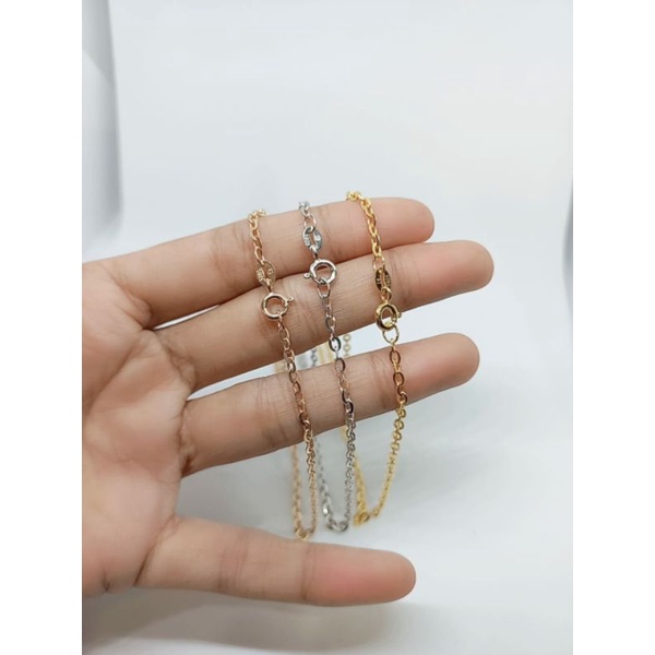 kalung nori vensy anak/ kalung perak asli silver 925 lapis emas / kalung fashion anak