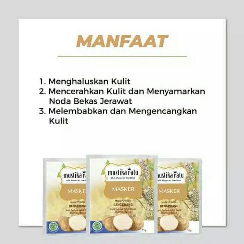 [ GROSIR ] MUSTIKA RATU MASKER 15GR