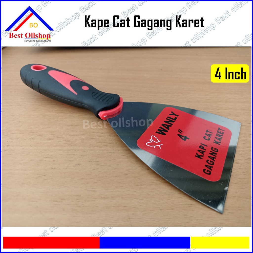 Kapi Cat Gagang Karet / Kape Cat Spatula Gagang Plastik Fiber Karet 2 - 2.5 - 3 - 4 Inch