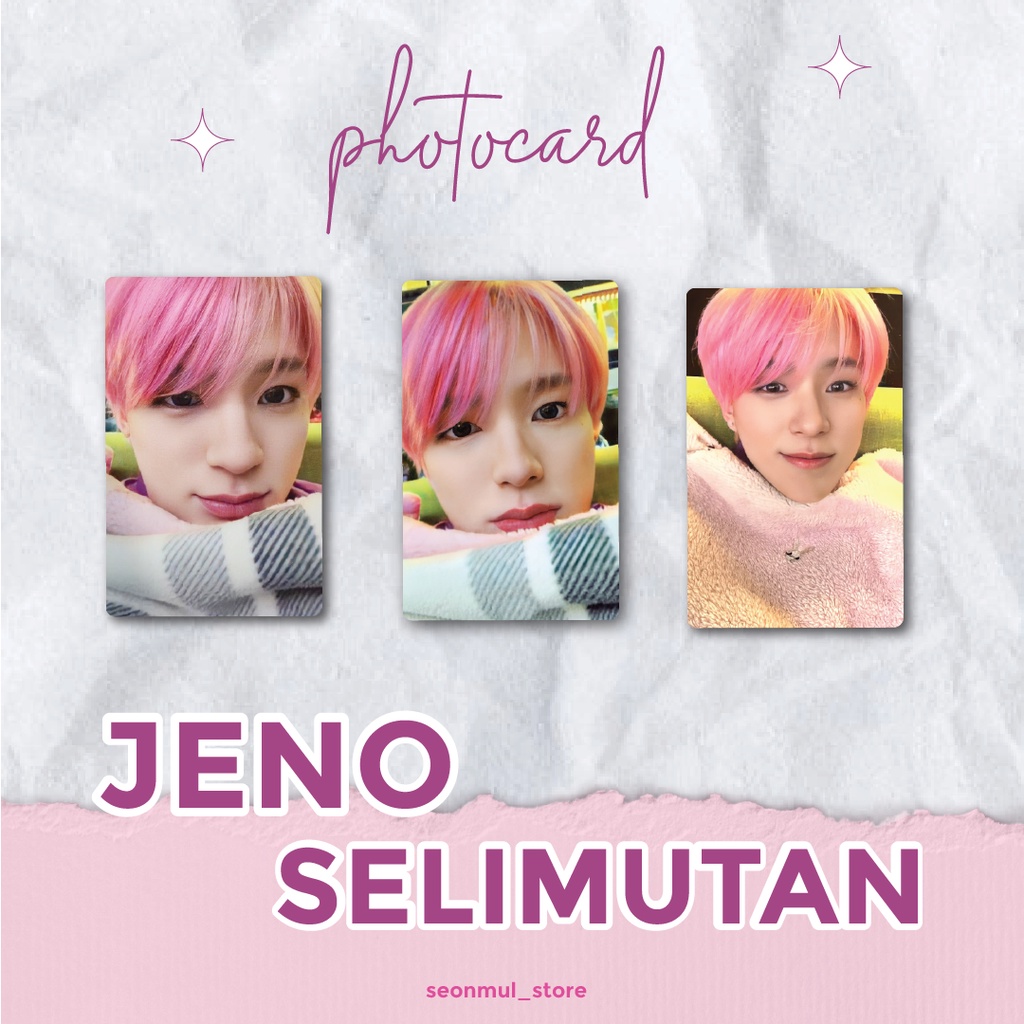 PHOTOCARD PC JENO SELIMUTAN / PC JENO GLITCH VER / PC JENO GLIMO / PC JENO GLITCH MODE / PC JENO BENE SGS /  PC JENO ACRYLIC GAME VER