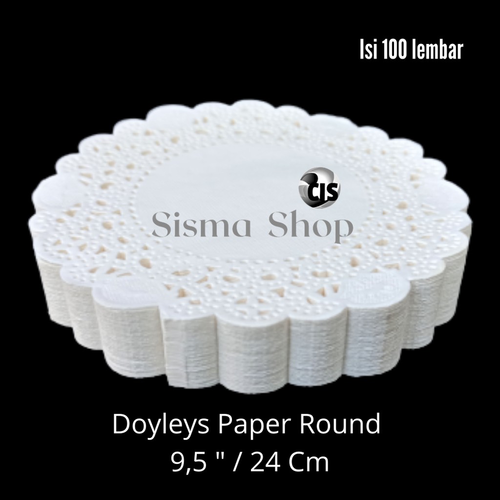 

Doyleys Paper Round 9,5" / Kertas Doyleys Bulat 24 Cm - isi 100