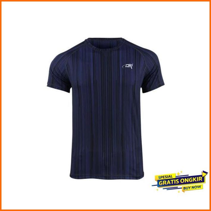 dk running jersey ss (man) speed stripe black blue