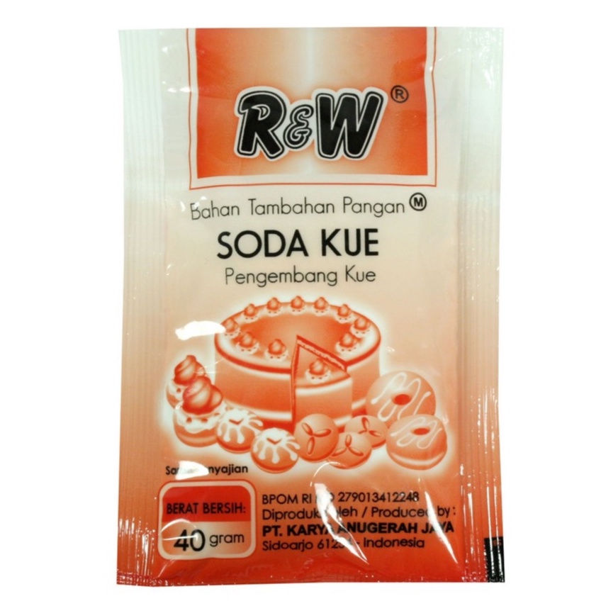 

R&W Soda Kue 40gr RW Natrium Hidrogen Karbonat - Bahan Tambahan Pangan Pengembang