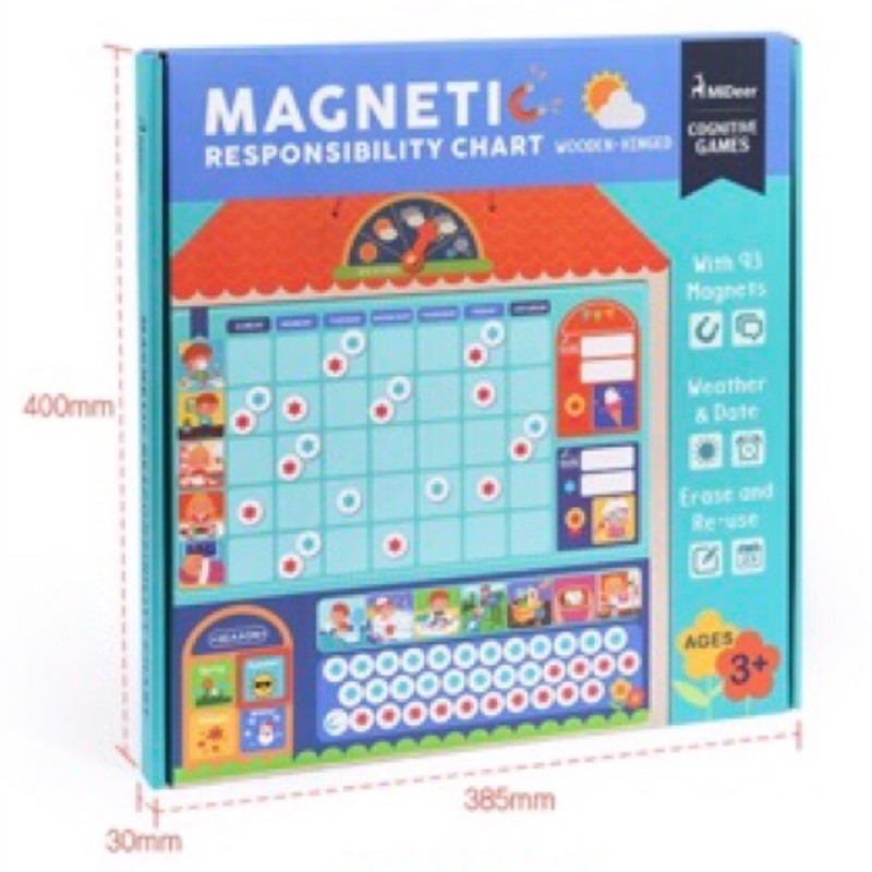 Mideer magnetic responsibility chart - cognitive game