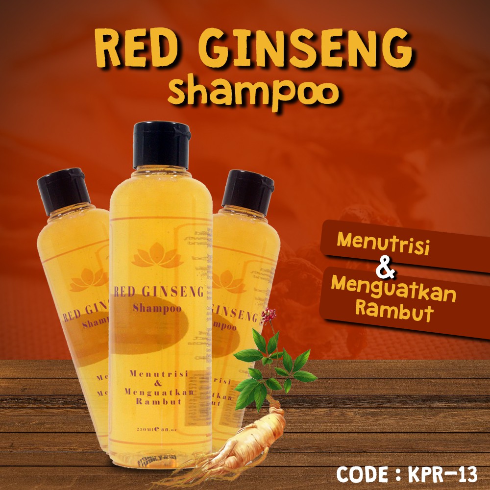 Red Ginseng SHAMPOO - BPOM Asli Pure Healing Original - Penyubur Rambut - KPR-13