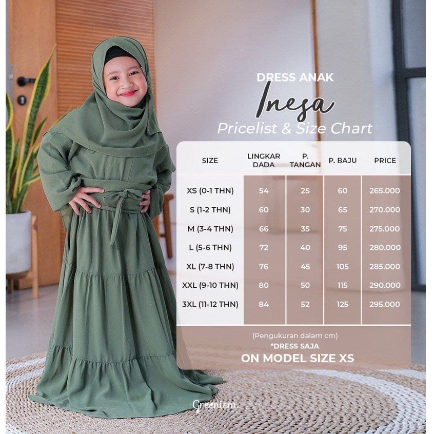 Greenism Sarimbit Raya INESA &amp; IHSAN (Mocca) Quality Premium Syari'i - Set Family