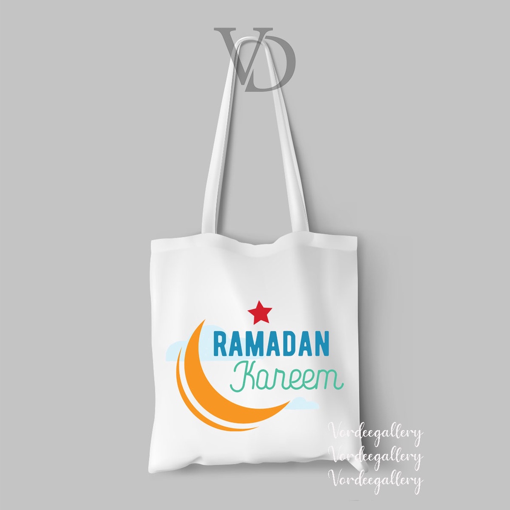 Tote bag Hampers Kanvas Motif Lebaran Eid 3 / tote bag idul fitri eid mubarak ramadan