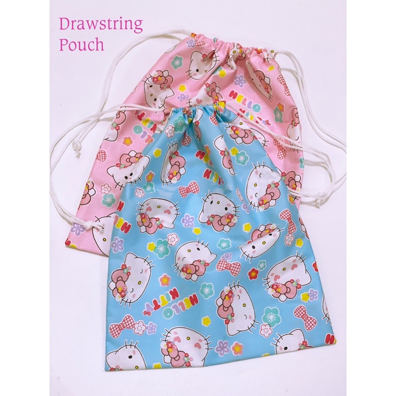 Fawn’G Handmade - Drawstring Pouch motif Lucu Lucu / Kantong Serut Katun