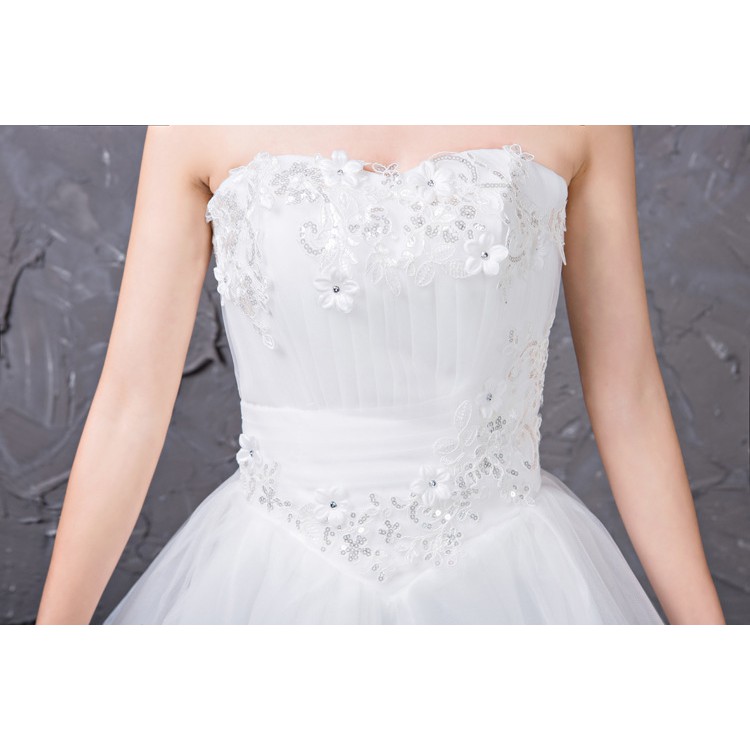 WD-11 gaun pengantin wedding dress lace putih import high quality