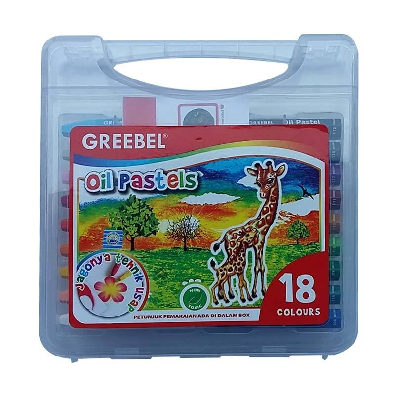 

Nokida Oil Pastels Crayon Greebel 18 Warna / Alat Tulis Gambar Pensil Krayon 18 pcs