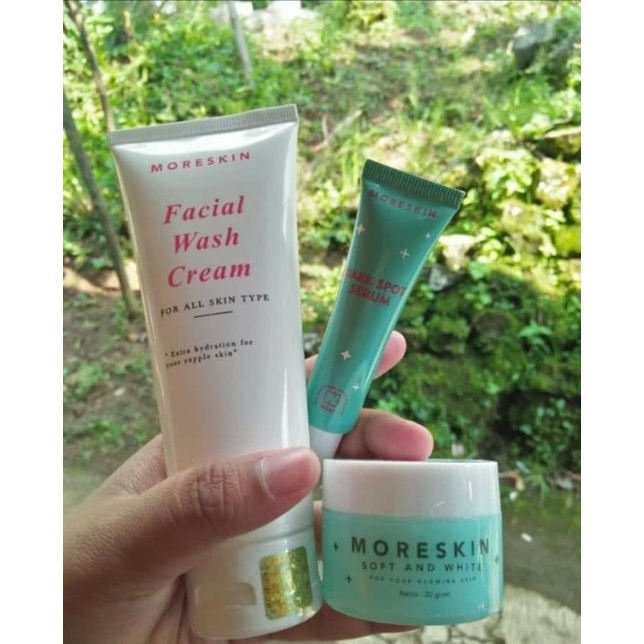 MORESKIN SOFT AND WHITE NASA PAKET HEMAT GLOW UP