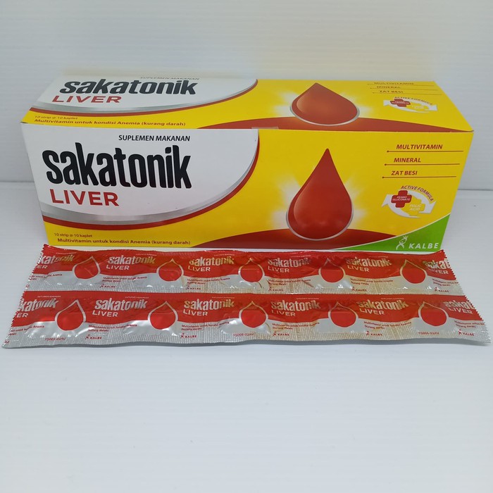 Sakatonik Liver Box isi 100 - Obat Anemia, Multivitamin, Tambah Darah