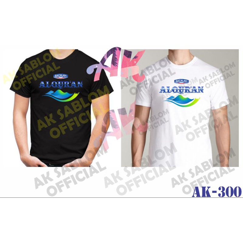 murah Koas plesetan bacalah Al-Qur'an ak-300 unisex ada banyak warna juga