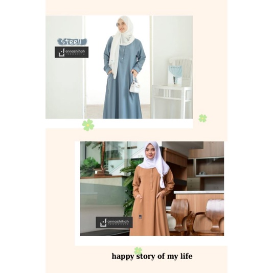 Paket Hemat 2 Pcs Gamis Zuneey Label Annashihah