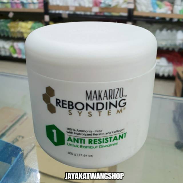 MAKARIZO STEP 1 (500GR) Rebonding System SUPER GOLD / SSS / GOLD EDITION / ANTI RESISTANT / E DAMAGE