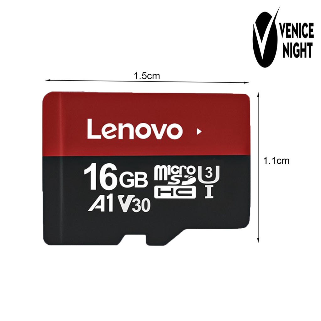 (SC) Lenovo 16GB 32GB 64GB Memory Card U3 High Speed Portable SD Card TF Flash Penyimpanan