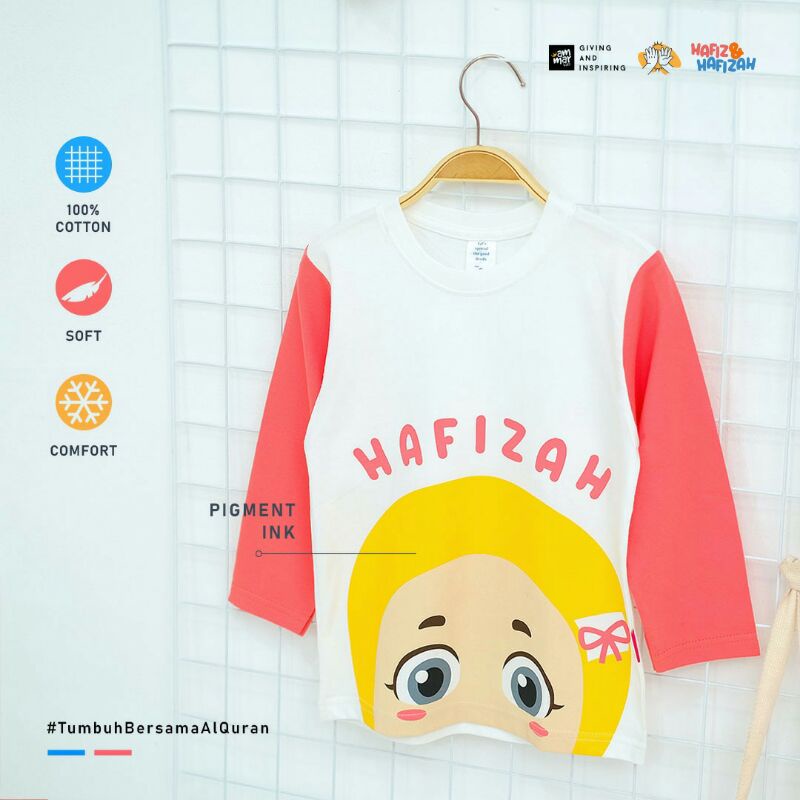 Kaos Lengan Panjang Anak Perempuan Baju Hafiz Hafizah Ammarkids