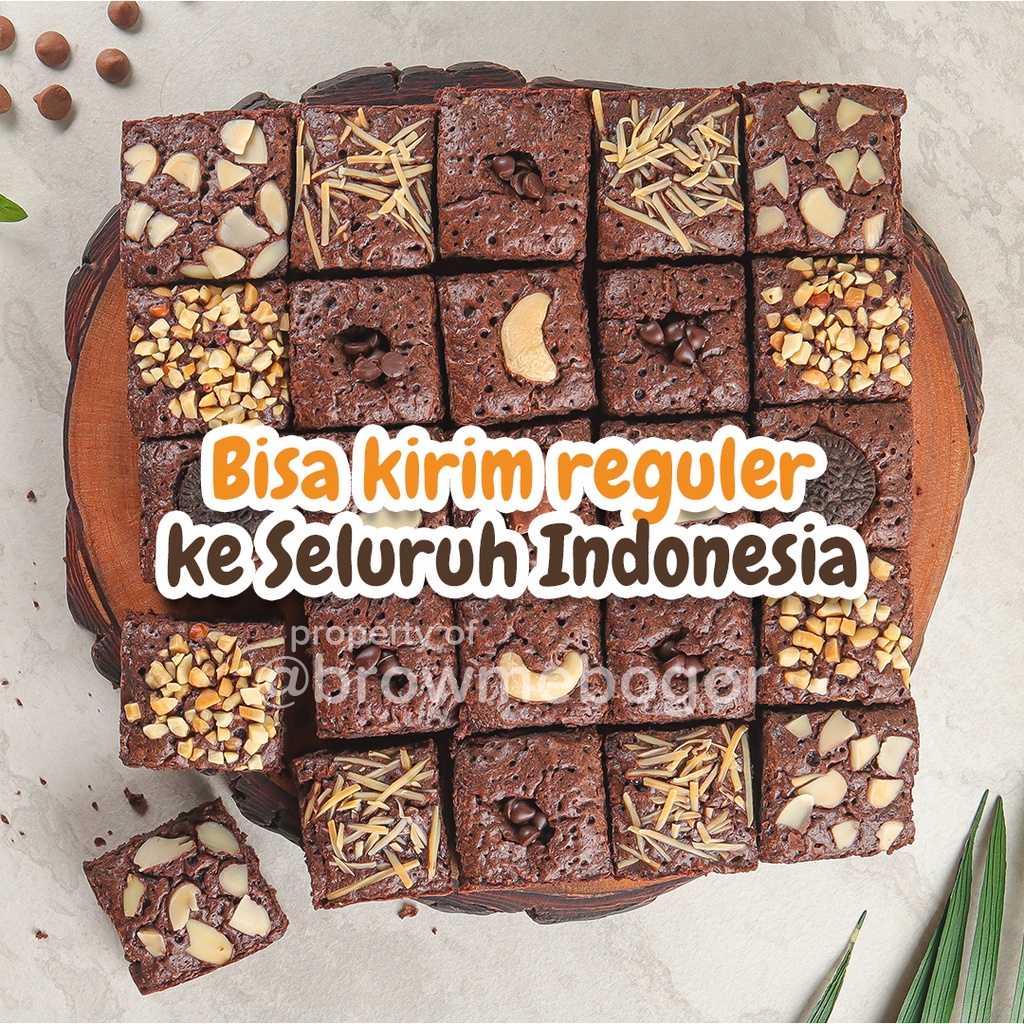 

BrowMe Bogor Brownies Sekat raMe Mevvah Merakyat Ukuran Box Large 20x20 Cm