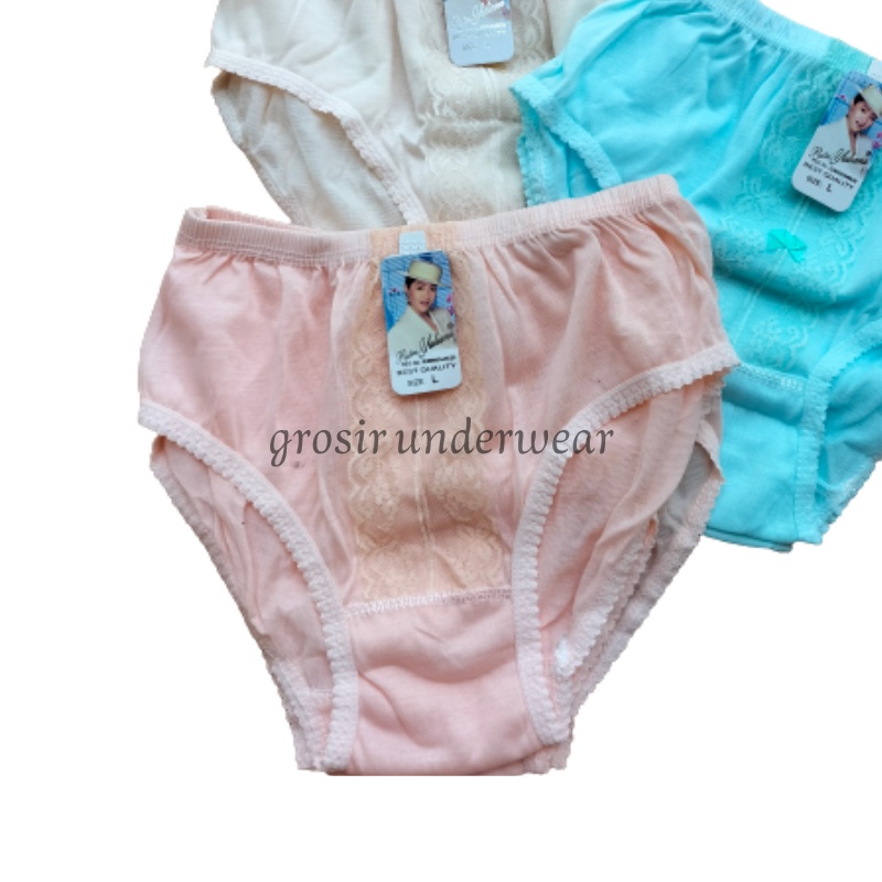 12 Pcs CD Celana Dalam Yulia Wanita Dewasa Murah