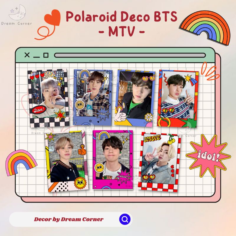 Polaroid BTS Deco PTD SEOUL/MTV/HOLIDAY | By Dream Corner