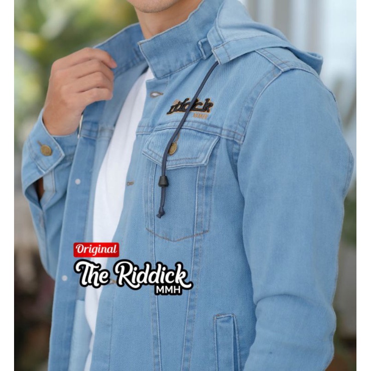 JAKET JEANS SLETTING THE RIDDICK ORIGINAL / JAKET JEANS PRIA SLETING / JAKET JESNS FJ THE RIDICK/COD