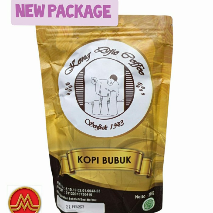 

(BISA COD) Kopi Kong djie 200gr / Kopi Bubuk Belitung / Kopi Belitung Kong Djie