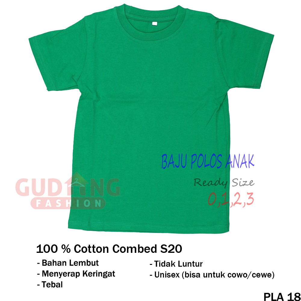 Tshirt Polos Anak Lengan Pendek - PLA 18