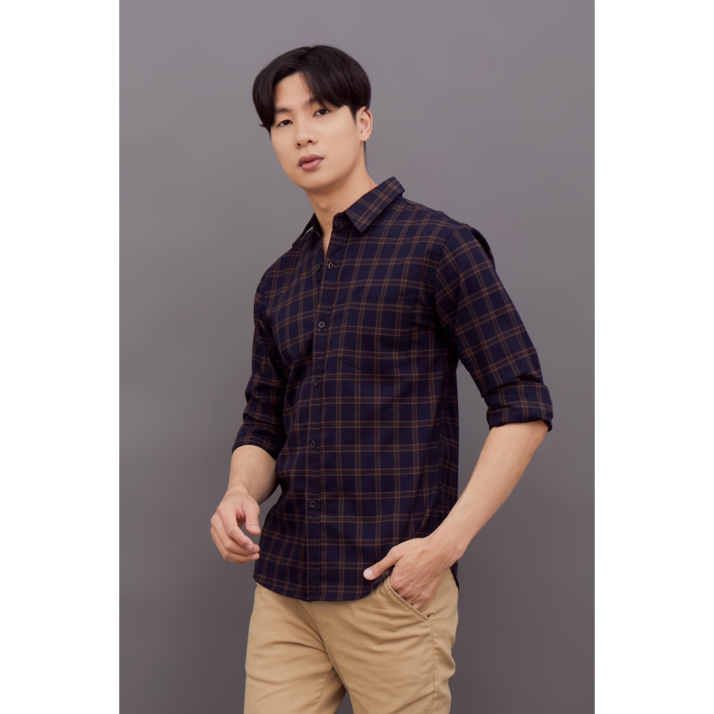 Kemeja Pria Parlent Icon Spencer Navy