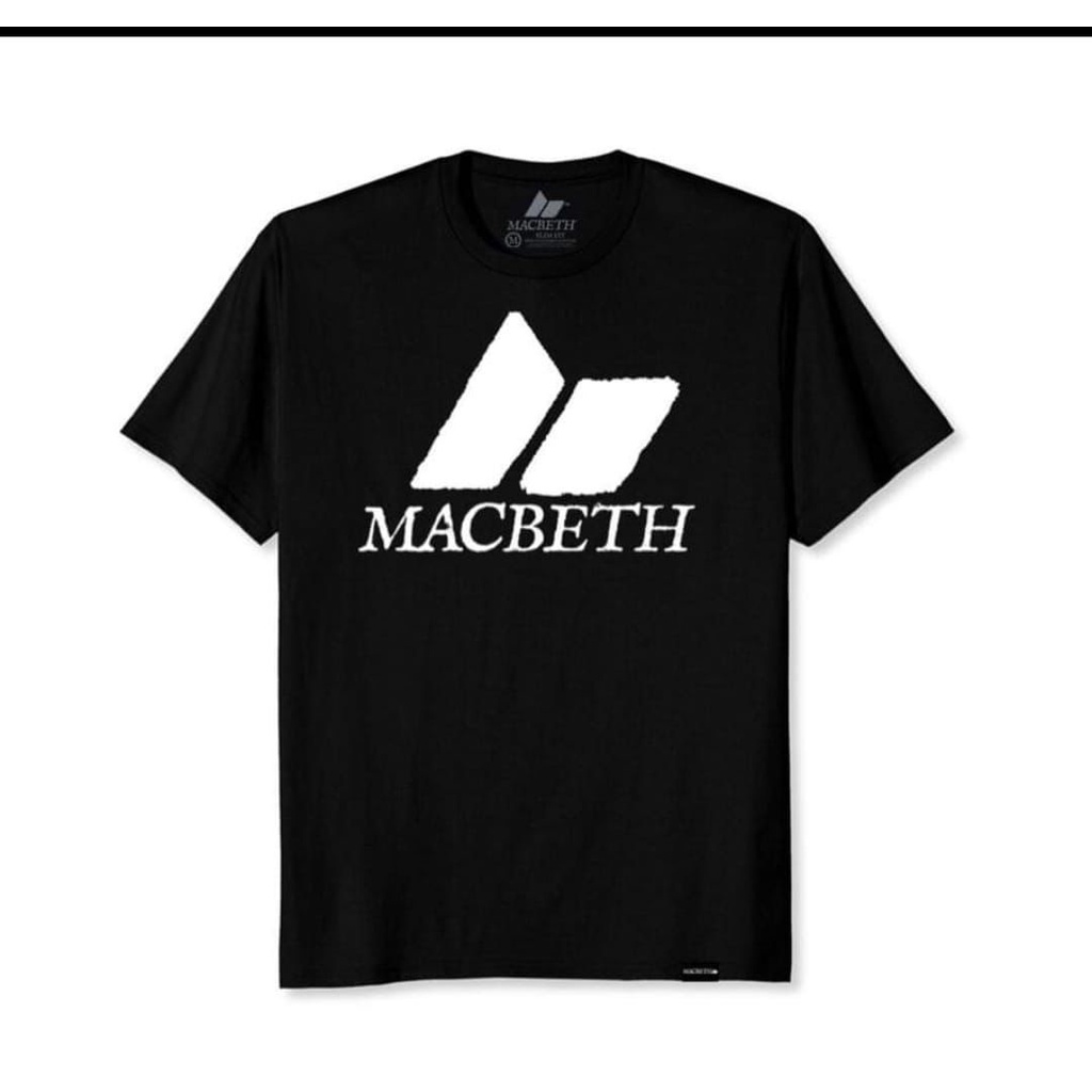 Kaos Macbeth Classic Big Logo Black Slim Fit 100% Original Resmi Store