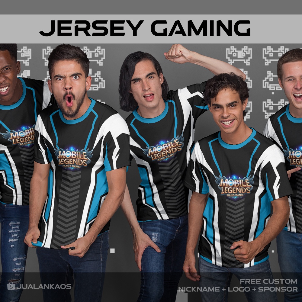 Baju Kaos Jersey Gaming Mobile Legends 69 Printing Custom
