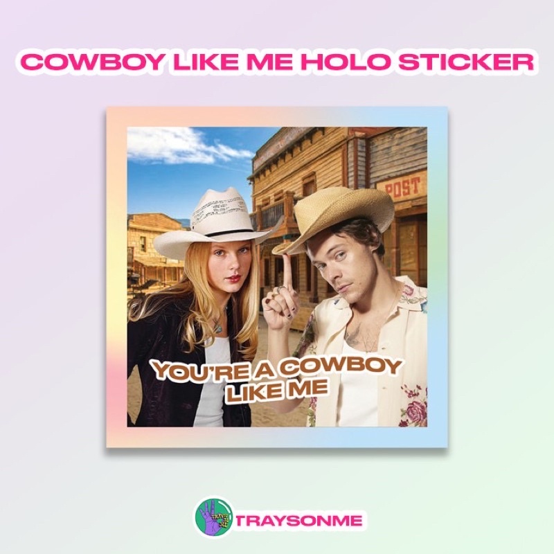 

COWBOY LIKE ME HOLO STICKER