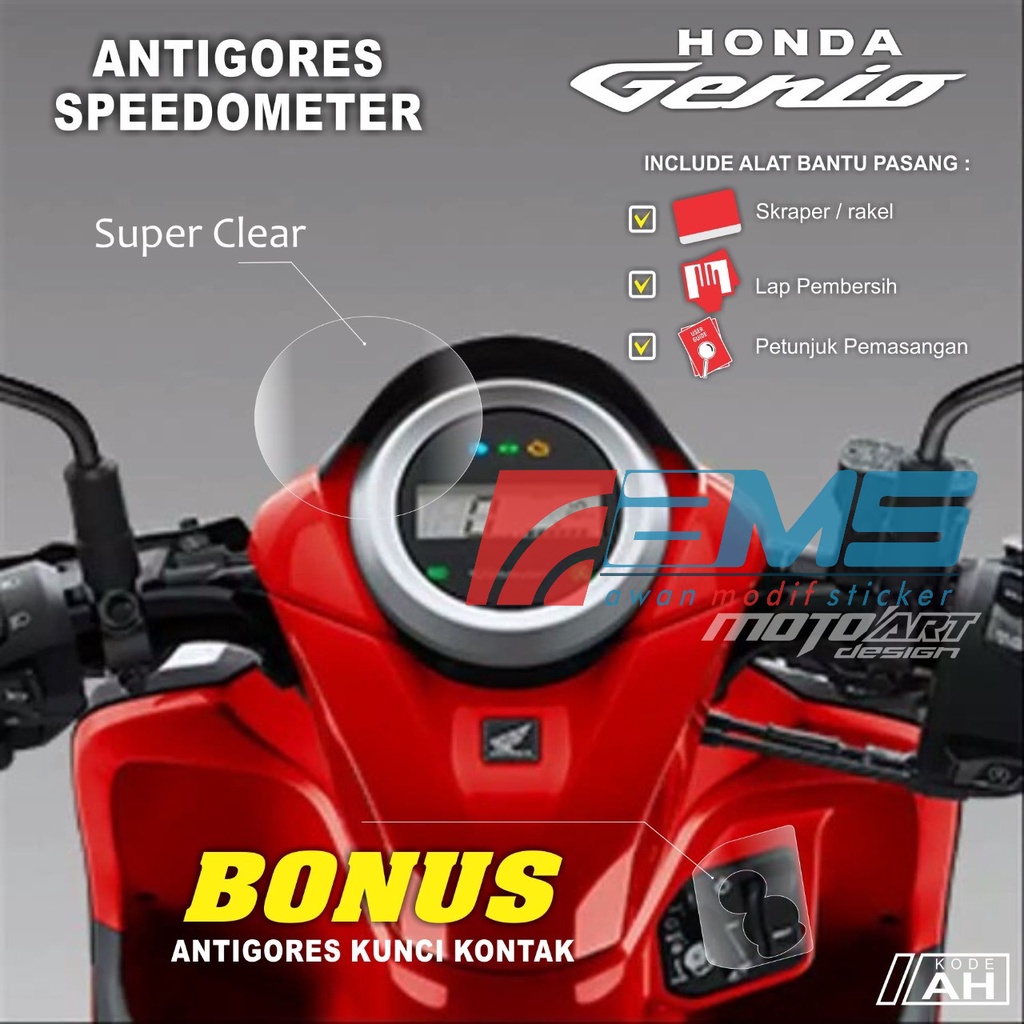 Anti Gores Spidometer HONDA GENIO